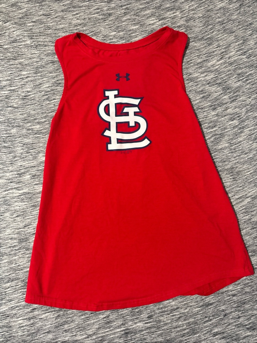 Under Armour Red Women’s Tank Top with Team Logo Saint Louis Cardinals